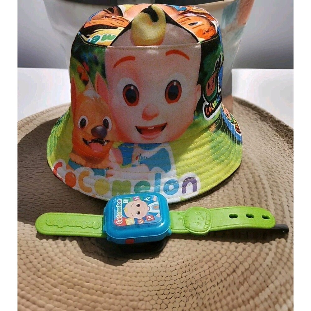Cocomelon Bucket HatDouble Sided  And Musical Learning Watch